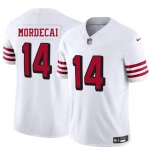 Men's San Francisco 49ers #14 Tanner Mordecai New White 2025 F.U.S.E. Vapor Untouchable Limited Football Stitched Jersey