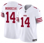 Men's San Francisco 49ers #14 Tanner Mordecai White 2025 F.U.S.E. Vapor Untouchable Limited Football Stitched Jersey