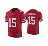 Men's San Francisco 49ers #15 Jauan Jennings 2021 Red Vapor Untouchable Limited Stitched Jersey