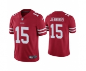 Men's San Francisco 49ers #15 Jauan Jennings 2021 Red Vapor Untouchable Limited Stitched Jersey