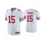 Men's San Francisco 49ers #15 Jauan Jennings 2021 White Vapor Untouchable Limited Stitched Jersey