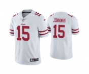 Men's San Francisco 49ers #15 Jauan Jennings 2021 White Vapor Untouchable Limited Stitched Jersey