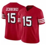 Men's San Francisco 49ers #15 Jauan Jennings New Red Vapor Untouchable Limited Stitched Football Jersey