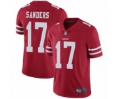 Men's San Francisco 49ers #17 Emmanuel Sanders Red Team Color Vapor Untouchable Limited Player Football Jersey