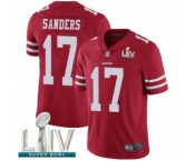 Men's San Francisco 49ers #17 Emmanuel Sanders Red Team Color Vapor Untouchable Limited Player Super Bowl LIV Bound Football Jersey