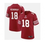 Men's San Francisco 49ers #18 Mitch Wishnowsky 2022 Red Vapor Untouchable Stitched Football Jersey