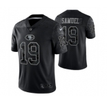 Men's San Francisco 49ers #19 Deebo Samuel Black Reflective Limited Stitched Football Jersey