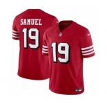 Men's San Francisco 49ers #19 Deebo Samuel New Red 2023 F.U.S.E. Vapor Untouchable Limited Stitched Football Jersey