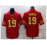 Men's San Francisco 49ers #19 Deebo Samuel Nike Red-Gold Limited Jersey