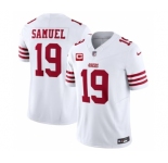 Men's San Francisco 49ers #19 Deebo Samuel White 2023 F.U.S.E. With 1-Star C Patch Vapor Untouchable Limited Football Stitched Jersey