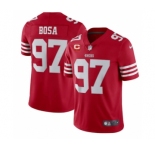 Men's San Francisco 49ers 2022 #97 Nike Bosa Red Scarlet With 1-star C Patch Vapor Untouchable Limited Stitched Football Jersey