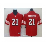 Men's San Francisco 49ers #21 Deion Sanders Limited Red Rush Vapor Untouchable Football Jerseys