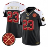 Men's San Francisco 49ers #23 Christian McCaffrey Black Alternate F.U.S.E. Est.1946 Patch Vapor Limited Football Stitched Jersey