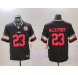 Men's San Francisco 49ers #23 Christian McCaffrey Black F.U.S.E. Mexico With Gate Bridge Patch Vapor Limited Stitched Football Jerseys