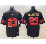 Men's San Francisco 49ers #23 Christian McCaffrey Black Stitched Jersey