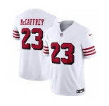 Men's San Francisco 49ers #23 Christian McCaffrey New White 2023 F.U.S.E. Vapor Untouchable Limited Stitched Football Jersey