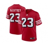 Men's San Francisco 49ers #23 Christian McCaffrey Red Game Stitched Football Jersey