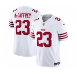 Men's San Francisco 49ers #23 Christian McCaffrey White 2023 F.U.S.E. Vapor Untouchable Limited Stitched Football Jersey