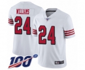 Men's San Francisco 49ers #24 K'Waun Williams Limited White Rush Vapor Untouchable 100th Season Football Jersey