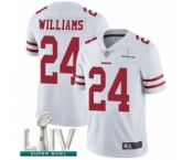 Men's San Francisco 49ers #24 K'Waun Williams White Vapor Untouchable Limited Player Super Bowl LIV Bound Football Jersey