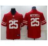 Men's San Francisco 49ers #25 Elijah Mitchell Red Nike Scarlet Player Limited Jersey
