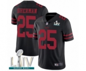 Men's San Francisco 49ers #25 Richard Sherman Black Alternate Vapor Untouchable Limited Player Super Bowl LIV Bound Football Jersey