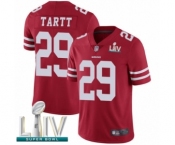 Men's San Francisco 49ers #29 Jaquiski Tartt Red Team Color Vapor Untouchable Limited Player Super Bowl LIV Bound Football Jersey