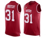 Men's San Francisco 49ers #31 Raheem Mostert Limited Red Player Name & Number Tank Top Football Jersey