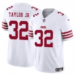 Men's San Francisco 49ers #32 Patrick Taylor Jr White 2024 F.U.S.E. Vapor Untouchable Limited Stitched Football Jersey