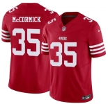 Men's San Francisco 49ers #35 Sincere McCormick Red 2026 F.U.S.E. Vapor Untouchable Limited Football Stitched Jersey