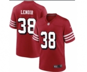 Men's San Francisco 49ers #38 Deommodore Lenoir Red Vapor Untouchable Limited Stitched Football Jersey