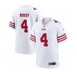Men's San Francisco 49ers #4 Jake Moody White Football Stitched Game Jersey