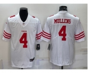 Men's San Francisco 49ers #4 Nick Mullens 2022 New White Vapor Untouchable Stitched Jersey