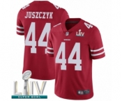 Men's San Francisco 49ers #44 Kyle Juszczyk Red Team Color Vapor Untouchable Limited Player Super Bowl LIV Bound Football Jersey