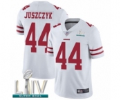 Men's San Francisco 49ers #44 Kyle Juszczyk White Vapor Untouchable Limited Player Super Bowl LIV Bound Football Jersey