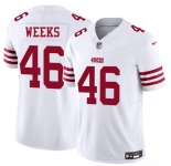 Men's San Francisco 49ers #46 Jon Weeks White 2025 F.U.S.E. Vapor Untouchable Limited Football Stitched Jersey