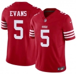 Men's San Francisco 49ers #5 Mike Evans Red 2026 F.U.S.E. Vapor Untouchable Limited Football Stitched Jersey