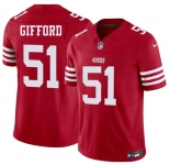 Men's San Francisco 49ers #51 Luke Gifford Red 2026 F.U.S.E. Vapor Untouchable Limited Football Stitched Jersey