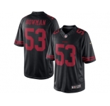 Men's San Francisco 49ers #53 NaVorro Bowman Nike Black Color Rush Limited Jersey