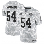 Men's San Francisco 49ers #54 Fred Warner 2024 F.U.S.E Arctic Camo Salute To Service Limited Stitched Football Jersey