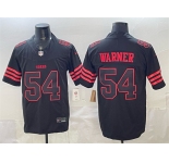 Men's San Francisco 49ers #54 Fred Warner Black F.U.S.E. 'Stranger Things Edition' Vapor Limited Stitched Football Jersey