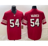 Men's San Francisco 49ers #54 Fred Warner Red 2023 FUSE Color Rush Vapor Untouchable Limited Jersey
