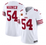 Men's San Francisco 49ers #54 Fred Warner White 2024 F.U.S.E. With 4-Star C Patch Vapor Untouchable Limited Football Stitched Jersey