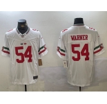 Men's San Francisco 49ers #54 Fred Warner White FUSE Mexico Vapor Limited Stitched Jersey