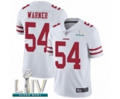 Men's San Francisco 49ers #54 Fred Warner White Vapor Untouchable Limited Player Super Bowl LIV Bound Football Jersey