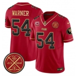 Men's San Francisco 49ers #54 Fred warner Red F.U.S.E. 3-Star C With Est.1946 Patch Vapor Limited Football Stitched Jersey
