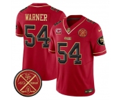 Men's San Francisco 49ers #54 Fred warner Red F.U.S.E. 3-Star C With Est.1946 Patch Vapor Limited Football Stitched Jersey