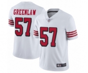 Men's San Francisco 49ers #57 Dre Greenlaw Limited White Rush Vapor Untouchable Football Jersey