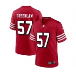 Men's San Francisco 49ers #57 Dre Greenlaw New Red Football Stitched Game Jersey
