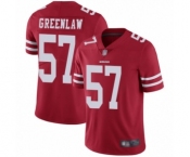 Men's San Francisco 49ers #57 Dre Greenlaw Red Team Color Vapor Untouchable Limited Player Football Jersey